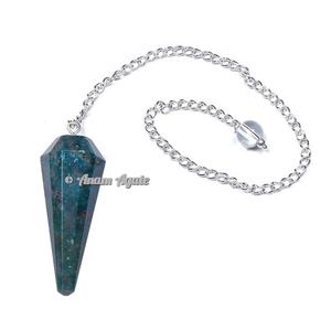 Vente en gros d'aventurine verte 12 pierres précieuses à facettes pendules de radiesthésie Pendules de Reiki naturel Fournisseur d'énergie Guérison Reiki - Product Image 4