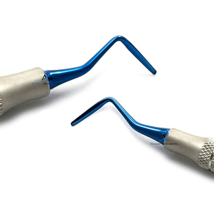 Kit d'instruments chirurgicaux parodontaux manuels en acier inoxydable pour extraction dentaire atraumatique, comprenant des periotomes et des détartreurs à lame fine - Product Image 5