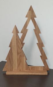 Handcrafted Rustic Wooden Christmas <b>Tree</b> Decoration, Natural Wood Holiday <b>Tree</b> <b>Ornament</b> for Tabletop Display, Home Décor, Office - Product Image 6