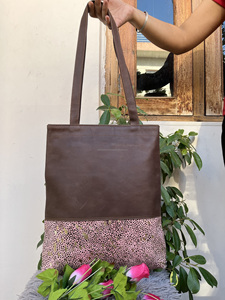 กระเป๋าโท้ทหนังของผู้หญิง,กระเป๋าสะพายไหล่หนังสัตว์มีสไตล์กระเป๋าช้อปปิ้ง - Product Image 5