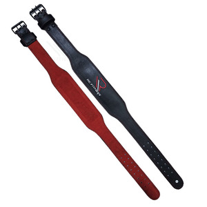 Ceinture de musculation pliable en cuir véritable avec logo personnalisé, 10 mm, avec boucle - Product Image 3