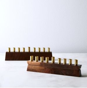 Latest Gold Metal Menorah <b>Candle</b> Holder 9 Branch Hanukkah Candelabra Jewish Festival Table Top Centerpiece Home Decor Gift Stand - Product Image 3