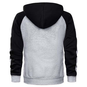Sudadera con capucha unisex de alta calidad para hombre, sudadera básica gruesa de algodón mezclado con cremallera, sudaderas con capucha lisas con logotipo personalizado - Product Image 2