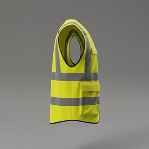 Men's Winter High Visibility <b>Reflective</b> Safety Stab <b>Vest</b> Waterproof Traffic Clothes Orange Color Made Polyester High Temperature - Product Image 3