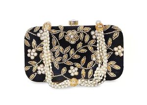 Bolso de Mano Bordado a Mano para Damas con Diseño Artístico Tradicional, Ligero, de Poliéster, con Flores/Estilo Moderno - Product Image 2