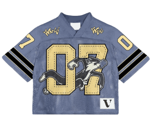 Custom Printed Polyester Man Cropped Oversized Vintage Streetwear Sports Retro American Boxy Mesh Jersey <b>Soccer</b> Football Short - Product Image 5