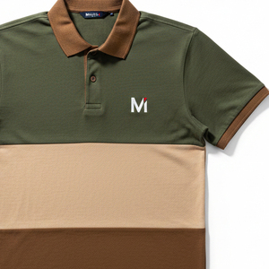 Polo Homme Oversize Style Streetwear en Coton Piqué Respirant à Manches Courtes avec Logo Personnalisé Grande Taille Décontracté - Product Image 2