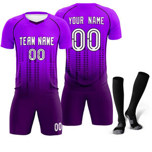 Nuevo Conjunto de Uniforme de Fútbol para Equipos, Diseño de Logotipo Personalizado, Servicio OEM, Transpirable, de Secado Rápido, para Adultos - Product Image 3