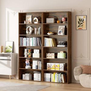 Modern Wooden <b>Bookcase</b> Modular Design Freestanding Home Office Furniture Living Room Storage Unit - Product Image 4