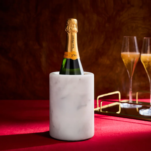 Seau à glace de luxe en marbre naturel gris foncé et blanc, écologique et personnalisable, pour fêtes et événements (vente en gros) - Product Image 3