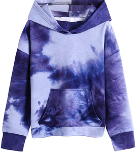 Sudadera con Capucha Tie Dye para Mujer, Todas las Tallas, Colores y Logotipo Frontal Personalizables, Manga Larga, Duradera, de Alta Calidad, Secado Rápido y Transpirable - Product Image 1