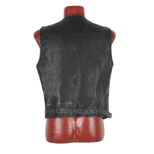 Chaleco Gótico para Hombre con Aspecto Desgastado, Cierres Frontales con Hebilla y Material de Cuero Sintético, Superventas - Product Image 5