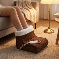 Coussin chauffant en flanelle Sherpa OEM/ODM avec contrôleur LED détachable, 3 niveaux de chaleur réglables et minuterie