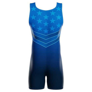 Combinaison de lutte personnalisée en polyester pour les clubs, les équipes scolaires, avec impression par sublimation, combinaison de musculation pour la salle de sport - Product Image 2