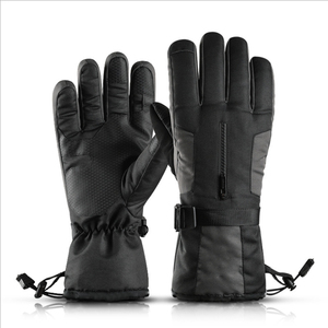Waterproof Heated Winter Ski <b>Gloves</b> Snow Outdoor Windproof Leather Ski Mittens High Quality Winter Ski <b>Gloves</b> <b>With</b> Custom Logo - Product Image 4