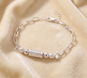 New Arrival Vintage <b>Silver</b> Designer 925 <b>Solid</b> Sterling <b>Silver</b> Handmade Women Chain Link <b>Bracelets</b> Jewelry for Anniversary Gift - Product Image 5