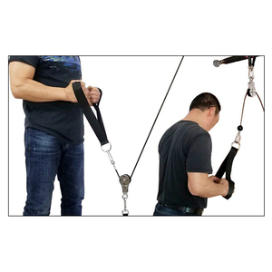 อุปกรณ์ฟิตเนสใหม่ล่าสุด เชือกดึงกล้ามเนื้อไตรเซ็ปส์ ระบบรอกดึงสายเคเบิลสำหรับออกกำลังกาย เชือกดึงกล้ามเนื้อไตรเซ็ปส์แบบปรับได้ ทนทาน - Product Image 1