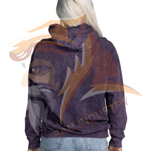 Loose Fit <b>Drop</b> Shoulder Pullover 100% Cotton Oversized Hoodies Anti Wrinkle Winter Streetwear Hoodies for Women - Product Image 2