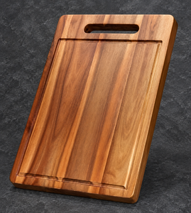 Planche à découper rectangulaire en bois avec poignée pour cadeaux de café et usage en cuisine - Product Image 6