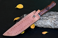 Couteau à lame fixe Viking Seax en acier Damas de qualité industrielle, pointe clip, manche en bois, forgé OEM, pour la chasse et l'extérieur