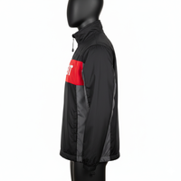 Veste coupe-vent à blocs de couleur imprimés sur mesure, veste de sport légère, imperméable, à séchage rapide, respirante, vêtements de sport unisexes OEM