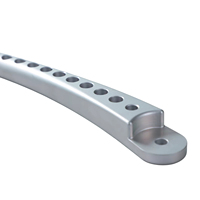 Plaque osseuse claviculaire en aluminium de haute qualité, certifiée ISO9001 2015, usinée CNC, implant chirurgical orthopédique de précision médicale