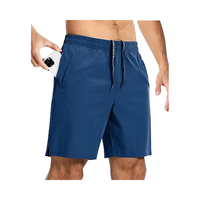 Shorts de sport décontractés écologiques pour hommes, 7 pouces, légers, en tissu Oxford, avec cordon de serrage, sans doublure