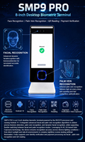 Máquina de Reconocimiento Biométrico de Venas de la Palma Scanmax, Máquina de Control de Asistencia NFC, Control de Acceso Biométrico de Puerta con Reconocimiento Facial y de Huella de la Palma