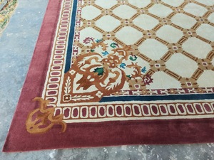 Alfombra de Lana Premium Roja, Suave y de Lujo, Hecha a Mano, para Dormitorio, Sala de Estar, Decoración Elegante - Product Image 6