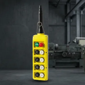 Estación de Control Colgante CMK PL05D4/E para Grúa EOT, 10A, IP65, Plástico, Control Inteligente de Motor de Velocidad Única, 2 Opciones de 14 Teclas - Product Image 1