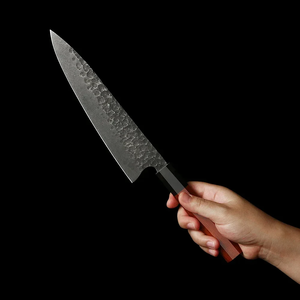 Couteau de chef en acier Damas, forgé à la main, style japonais, manche en bois, ambidextre, couteau de cuisine forgé à la main, vente en gros OEM - Product Image 2
