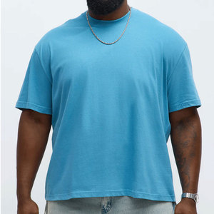 Men's Plain Cotton <b>Tshirt</b> Oneck Short Sleeve Trendy Design Solid Color Casual Wear Oversized Drop Shoulder Men Solid <b>Tshirt</b> 2026 - Product Image 1