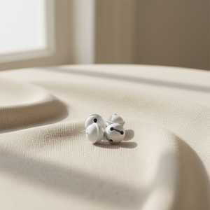 ILAN Cascabel 22mm Campanella Laccata Bianca 4pz Perline per Abbigliamento - Product Image 3