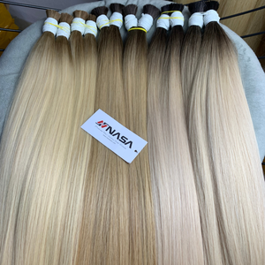 Extensiones de cabello vietnamita a granel Super doble dibujado Color claro estilos de onda natural 50 cm 60 cm 100 gramos - Product Image 1