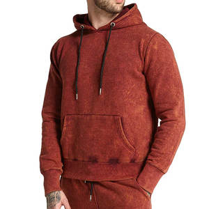 Sudadera con Capucha de Invierno para Hombre, Estilo Desgastado, 100% Poliéster, Hecha a Medida, OEM, Corte Ajustado, con Bolsillo, Transpirable, Color Oscuro - Product Image 1
