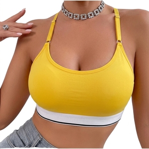 Sujetador Deportivo con Cuello Redondo para Mujer, Acolchado, Soporte Medio, para Gimnasio, Yoga, Ejercicio, Fitness, Ropa Deportiva Personalizada con Etiqueta Privada - Product Image 3