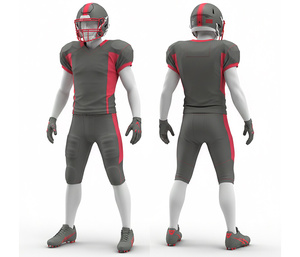 Proveedor de Uniformes de Fútbol Americano por Sublimación OEM, Equipación Personalizada para Equipos, Uniforme de Fútbol Americano |   Ropa Deportiva Transpirable de Poliéster - Product Image 1