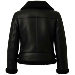 Veste en cuir pour homme de haute qualité, 100% cuir véritable, style vintage, fermeture éclair, col rabattu, rembourrage en coton - Product Image 2