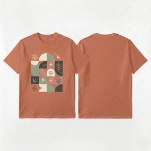 Camiseta de Hombre con Estampado Gráfico, Manga Corta, Transpirable, de Algodón, para Verano, Senderismo, Uso Casual - Product Image 2