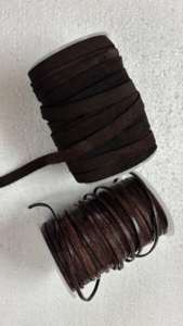 Tiras de Cordón de Cuero Genuino Natural con Acabado Encerado Ecológico para Bolsos, Prendas, Zapatos, Joyería, Collares y Pulseras Trenzados - Product Image 2