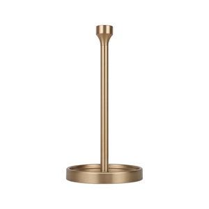 Modern Brushed Nickel Paper Towel Holder Elegant Vertical Kitchen <b>Roll</b> Stand with Ribbed Sphere Finial Metal countertop <b>Rack</b> - Product Image 5