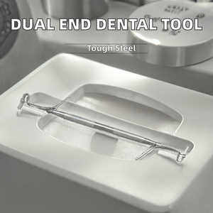 Instruments de pont osseux à double extrémité en acier inoxydable, pistolet à amalgame dentaire manuel, entièrement autoclavable, réutilisable, poignée ergonomique, CE - Product Image 6