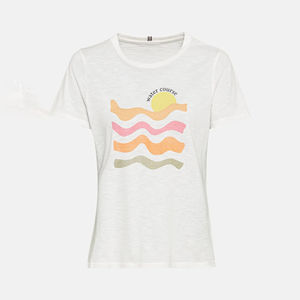 Vente en gros de t-shirts pour femmes, design personnalisé, col rond, 100% coton, vêtements imprimés, t-shirt au meilleur prix pour femmes - Product Image 6