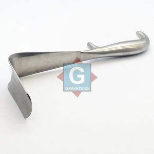 Retractor Vaginal Manual de Acero Inoxidable Doyen con Logotipo Personalizado, Instrumentos de Ginecología 75x32mm - Product Image 1