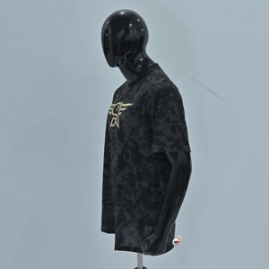 Camisetas de Manga Corta para Hombre, Color Negro, de Moda, Cuello Redondo, Estampado de Camuflaje, Logotipo con Impresión en Relieve, Casual, Regular, 100% Algodón, Calidad Premium - Product Image 6