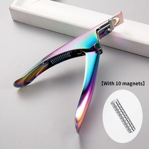 Lot de 5 pièces pour le soin des ongles : Coupe-cuticules magnétiques, Coupe-ongles droit, Repousse-cuticules métalliques aiguisés, Dissolvant de gel pour peaux mortes, pour les ongles des pieds et des doigts - Product Image 3