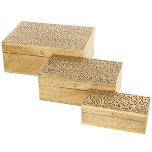 Unique Design Wooden Decorative Storage <b>Boxes</b> Mango Wood <b>Boxes</b> and Acacia Wood <b>Boxes</b> Engraving <b>Boxes</b> At very reasonable Price - Product Image 6