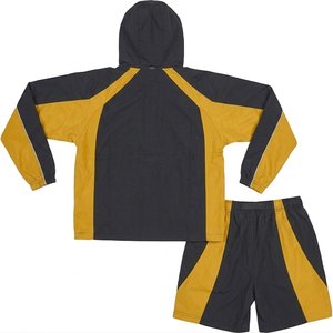 Conjuntos de Chaqueta Cortavientos de Nailon Personalizados para Hombre, Muy Solicitados, Ligeros, Impermeables, con Capucha y Pantalones Cortos, Ropa Deportiva Urbana - Product Image 2
