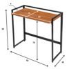 Bureau d'ordinateur Bedford Industrial peu encombrant – Poste de travail compact avec rebord surélevé - Product Image 5