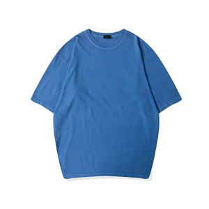 เสื้อยืดผู้ชายสไตล์วินเทจ ย้อมสีแบบพิเศษ ผ้าฝ้าย 100% ทรงโอเวอร์ไซส์ ไหล่ตก สไตล์จีน ปรับแต่งได้ - Product Image 4